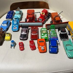 Disney Cars Toy Vehicle Collection - Red, Blue, Green